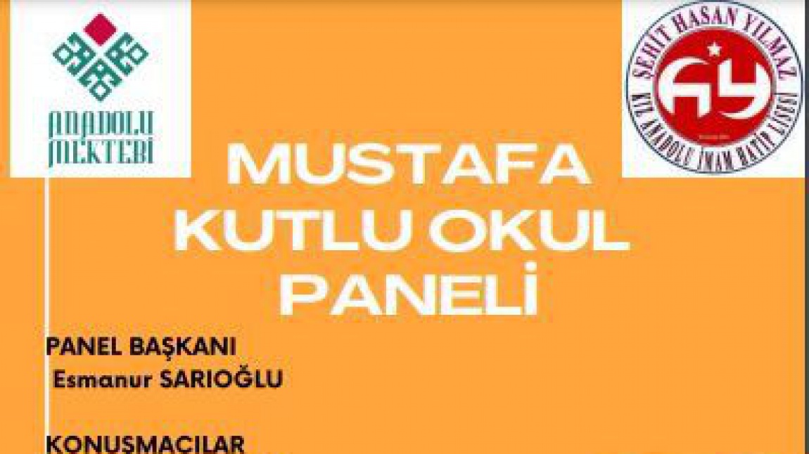 Mustafa Kutlu Paneli, Çarşamba günü yapılacak